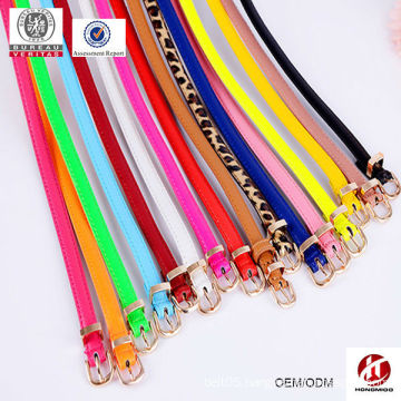 colorful lady fashion pu leather belts